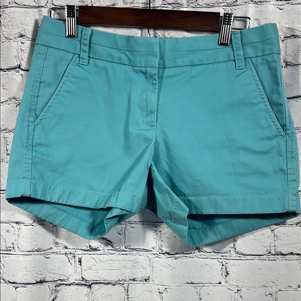 J. Crew Blue Bermuda Shorts Classic Cotton Blend - Picture 1 of 7